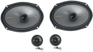KICKER 48KSS269 6x9" 200w Car Component Speakers w/ 2.75" Mid/Tweeters KSS269