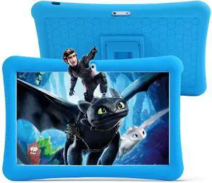 niuniutab Kids Tablet, 10 inch Android for Kids, 4GB RAM 64GB ROM, 1280x800 IPS HD Touchscreen, Tablet with Parental Control, Kid Software Pre-Installed, WiFi, Bluetooth,(Blue)...