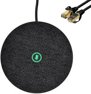 RayBit Expansion Mic Only for TB5, Plug and Play, 360° Omnidirectional Microphone, Intelligent Voice Enhancement and Noise Reduction, Indicator Lights & Mute Control, Audio Range from 16 ft to 26 ft