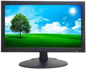 1stPV 18.5" Professional LED Security Monitor, accept downscaled Ultra HD 4K image on HDMI & standard composite on BNC Input/Output, built-in Speakers, work with Analog security cameras directly, 24/7