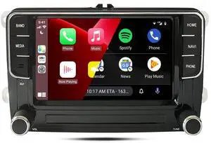SCUMAXCON 7" Wireless Carplay Android auto Android 13 8-Core 4+64G GPS NAVI BT WiFi USB RVC IPS Car Stereo RCD330 Style Touchscreen for VW Jetta Golf Passat Tiguan Transporter EOS CC DZT037