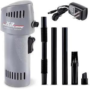 Canless Air X3 Hurricane Compressed Air Duster | Adjustable Speed up to 260mph | Made in USA | Cordless, Rechargeable Air Blower for Cleaning | Extended Warranty | 5 Attachments Included