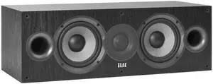 ELAC Debut 2.0 C5.2 Center Channel Speaker, Black - 1 Cloth Dome Tweeter & Dual 5.25 Aramid Fiber Woofers - 2-Way Bass Reflex - Up to 35,000 Hz Response