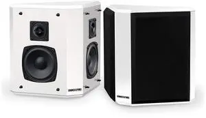 Fluance Elite High Definition 2-Way Bipolar Surround Speakers for Wide Dispersion Surround Sound in Home Theater Systems - White/Pair (SXBP2WH)