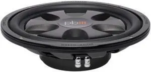Powerbass S10TD 10-Inch Dual 4 Ohm Thin Subwoofer