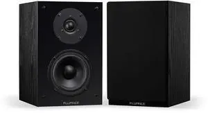 Fluance Elite High Definition 2-Way Bookshelf Surround Sound Speakers for 2-Channel Stereo Listening or Home Theater System - Black Ash/Pair (SX6-BK)