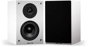 Fluance Elite High Definition 2-Way Bookshelf Surround Sound Speakers for 2-Channel Stereo Listening or Home Theater System - White/Pair (SX6WH)