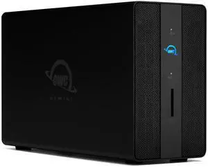12.0TB OWC Gemini Thunderbolt (USB-C) Dock and Dual-Drive HDD RAID External Storage Solution, External Drive with 2 x Thunderbolt ports (USB-C), 2 x USB 3.2 Gen 2 ports, 2.5Gigabit Ethernet port, HDMI