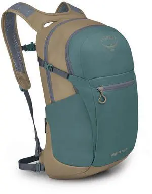 Osprey Daylite Plus Commuter Backpack - Lightweight, Everyday Pack with Laptop Sleeve and Water Bottle Pockets - Ideal for Work, School, and Travel with Versatile Storage, Cascade Blue/Latte Brown