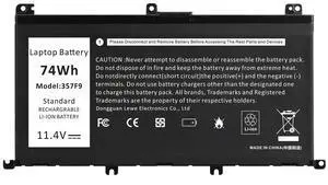 TREE.NB 74Wh New 357F9 Laptop Battery for Dell 15 7000 7559 7567 7566 7759 7557 5577 INS15PD Series P57F P57F003 P65F P65F001 0GFJ6 71JF4
