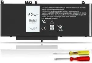 6MT4T Battery E5470 battery E5570 battery Compatible with Dell Latitude 14 5470 E5470 15 5570 E5570 Precision 15 3510 M3510 Series Notebook Replacement for 7V69Y TXF9M 79VRK HK6DV 07V69Y [7.6V/62Wh]