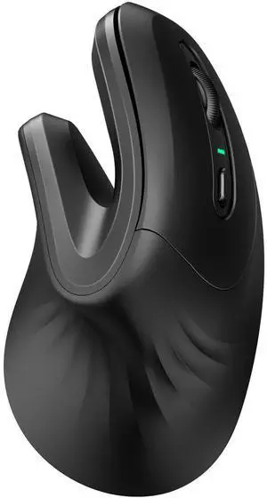 DAREU Ergonomic Vertical Wireless Mouse, 2.4GHz / BT Optical Vertical Mice with Ergo Design for Comfort and Reduced Wrist Strain, Silent Mouse with 6 Buttons, Computer Mice for Laptop, Desktop, PC