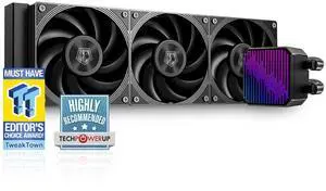 ID-COOLING DX360 MAX Liquid CPU Cooler 360mm ARGB AIO Cooler, 38mm Thick Radiator, 3x120mm High-efficient Fans Zero RPM Support, Intel LGA1851/1700/1200/115X & AMD AM5/AM4, TDP 350W