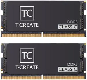TEAMGROUP T-Create Classic DDR5 SODIMM 2x16GB 5600MHz(PC5-44800) CL46 Laptop Memory Module Ram - CTCCD532G5600HC46ADC-S01