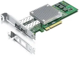10Gtek 10Gb PCI-E NIC Network Card, with Broadcom BCM57810S Chipset, Dual SFP+ Port, PCI Express Ethernet LAN Adapter Support Windows Server/Windows/Linux/VMware