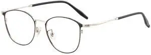 GUDVUE Blue Light Glasses, Computer/Gaming/TV/Phones Glasses for Women/men, Anti Glare/UV400/Eye Strain, Oval Black/Silver