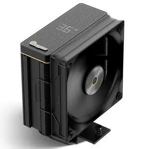 Iota A40 CPU Air Cooler Single Tower CPU Cooler with Digital Display,4 Heat Pipes,Silent 120mm FDB Fan,High Efficiency Radiator,CPU Cooling Fan for AMD AM4/AM5,Intel LGA 115X/1200/1700/1851,BK