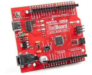 SparkFun RedBoard Plus - ATmega328P microcontroller with Optiboot (UNO) Bootloader - Qwiic Connect System - USB-C Connector - Additional Features to Our RedBoard Qwiic - Input Voltage 5V-15V