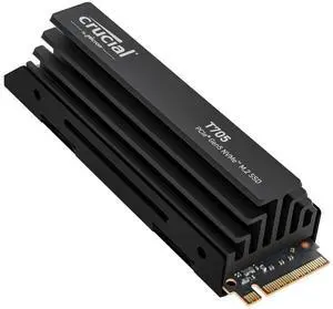 Crucial T705 4TB PCIe Gen5 NVMe M.2 SSD with Heatsink- Up to 14,100 MB/s - Game Ready - Internal Solid State Drive (PC) - +1mo Adobe CC - CT4000T705SSD5