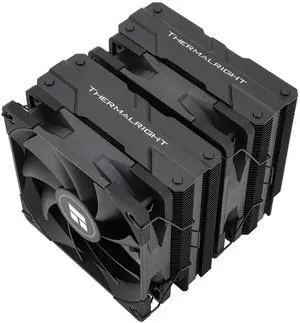 Thermalright Peerless Assassin 120 CPU Air Cooler, 6 Heat Pipes, Dual 120mm TL-C12B PWM Fan, Aluminium Heatsink Cover, AGHP Technology, for AMD AM4/Intel LGA1851/1150/1151/1200/2066/2011 (PA120 Black)