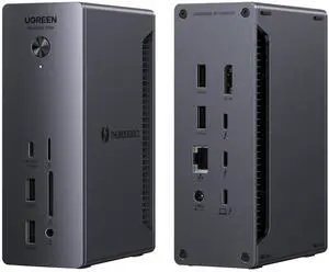 UGREEN Thunderbolt 4 Dock Revodok Max 213 13-in-1 40Gbps Docking Station with Dual 4K@60Hz Single 8K Display, 90W Charging for Laptop, 2.5GbE, SD/TF 4.0 for MacBook Surface Pro and More
