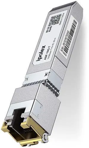 ipolex 1.25/2.5/5/10G SFP+ to RJ45 Transceiver, 10GBase-T Copper SFP+ Module, 10G-T RJ45 Transceiver Compatible for Cisco SFP-10G-T, Ubiquiti F-RJ45-10G, Mikrotik, Netgear, TP-Link, D-Link and More
