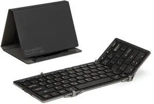 Plugable Foldable Bluetooth Keyboard for iPad, iPhones, Android, and Windows, Full-Size Multi-Device Keyboard, Wireless and Portable with Included Stand (11.5 inches) Upgraded Version of BT-KEY3