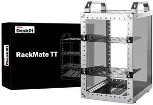 GeeekPi DeskPi RackMate TT Mini Server Cabinet for Mini PC, Network, Servers, Audio, and Video Equipment