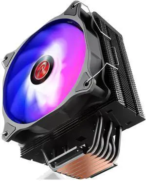 RAIJINTEK ELEOS 12 EVO RBW CPU Air Cooler, 120mm PWM Fan, 6 Copper Direct Contact Heat Pipes, 5V Addressable RGB Lights, for Intel/AMD Ryzen Socket, Compatible with LGA 1700