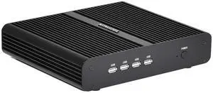 KINGDEL NC860 Mini Desktop Computer, Fanless Mini PC, i7 10th Gen. CPU, 16GB DDR4 RAM, 256GB NVMe SSD, 4K: 4096x2304, HD Port, DP, WF+BT, Silent Working