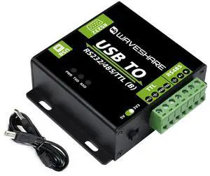 USB to RS485/RS232/TTL Converter Industrial Digital Isolated Converter with CH343G Inside, Multi-Protocol & Multi-Type Conversion, Support Windows 11/10/8.1/8/7 Linux Android Mac etc.