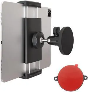 CANHET Magnetic Tablet Holder, Fridge Mount for iPad, [Powerful Magnetic Base] Fits Warehouse/Metal Shelf/Kitchen/Whiteboard/Gym, Compatible with 4-13" iPad Pro Air Mini, Phone, Galaxy Z Fold