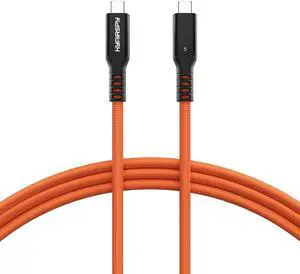 80Gbps Thunderbolt 5 Cable [Intel Certified] 6.6ft USB C to USB C Cable, 240W(5A) Charging Cord, Braided Type C Cable Compatible for Dual 16K/8K/4K Display, USB4, SSD, eGPU, Mac Studio/mini, iphone