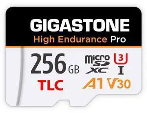 [5-Yrs Free Data Recovery] GIGASTONE 256GB Micro SD Card, High Endurance Pro Series Speed Up to 100MB/s, Compatible with REDTIGER ROVE VIOFO VANTRUE PRUVEEO ARIFAYZ Dash Cam, MicroSDXC UHS-I A1 V30 U3