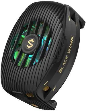 Black Shark Phone Cooler Fun, Cellphone Radiator with Semi-Conductor Cooling Chip for 2.68-3.35 inches Tiktok Live Streaming, Outdoor Vlog, Mobile Gaming