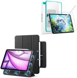 ESR for iPad Air 13 Inch Case M3/M2 (2025/2024), iPad Pro 12.9 6th/5th/4th Gen + 2 Pack Paper-Feel Screen Protectors for iPad Air 13 Inch M3/M2 (7th/6th Generation, 2025/2024)