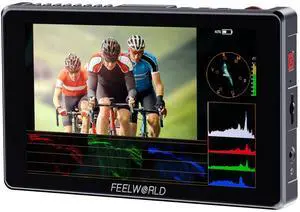 FEELWORLD S7 7 inch 1600nit 12G-SDI Aluminium Camera Field DSLR Monitor Touchscreen Waveform HDR 3D LUT Out for Cinematic Filmmaker Photographer