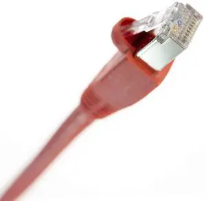 NTW Cat6 Ethernet Cable Shielded 100 FT RED Plated RJ45 Connector Internet LAN Wire Cable Cord for Modem Router PC Mac Laptop PS2 PS3 PS4 Xbox 360 Patch Panel Faster Than Cat5 Cat5e, 345-S6-100RD