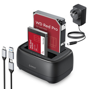 thumbnail image 2 of ORICO 5-Bay External Hard Drive Docking Station – With Duplicator – Supports 2.5/3.5 2 of 6