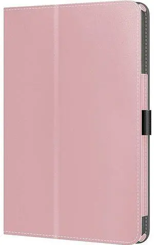 SaharaCase Hand Strap Series Folio Case for Amazon Fire 7 (2022) [Shockproof Bumper] Rugged Antislip Grip Slim Fit Kickstand (Pink)