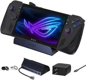 iVANKY Legion Go/ROG Ally/Steam Deck Dock with 65W PD Charger, 8-in-1 Hub Docking Station with HDMI 4K@144Hz Gigabit Ethernet, USB-A 3.0, 100W Charging USB-C Port for Valve Stream Deck