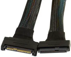 Cablecc U.2 U2 SFF-8639 NVME PCIe SSD Cable Male to Female Extension 50cm 68pin