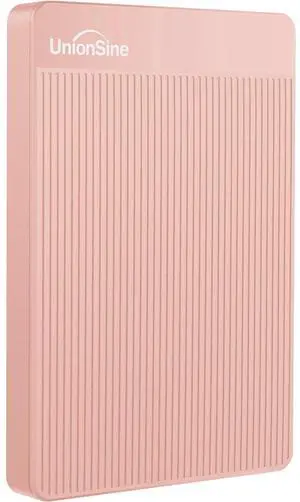 UnionSine 500GB Ultra Slim Portable External Hard Drive USB3.0 HDD Storage Compatible for PC, Desktop, Laptop,Mac, Xbox One, Xbox 360, PS4(Pink) HD-2510