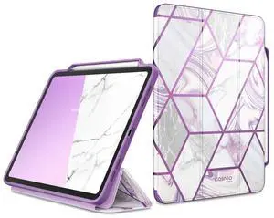 i-Blason Cosmo Case for New iPad Pro 12.9 Inch (2020 Release), Full-Body Trifold Stand Protective Case Smart Cover with Auto Sleep/Wake & Pencil Holder (Ameth)