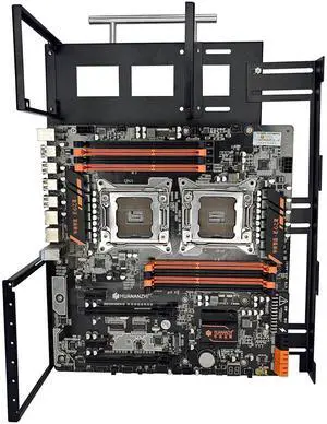 ALAMENGDA Open Computer Case,Open Air Pc Case, Two-Way Server Motherboards AccessoriesTest Stand, DIY Pc Test Bench (E-ATX)