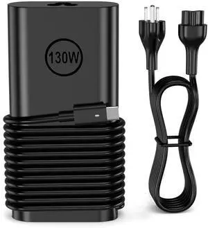 Ryaobwu 130W USB C Laptop Charger Compatible with Dell XPS 15 2in1 9575 Latitude 9410 9510 9575 7310 7410 7210 5420 5510 5520 Precision 5530 2in1 5550 5750 3560 3550 3551 Type C AC Adapter