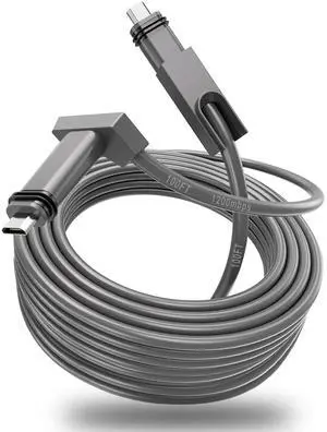 GTOMNI Starlink Cable 100FT for Starlink Rectangular Satellite V2, Replacement Cable Starlink for Satellite V2, Extension Starlink Cable Waterproof & Rainproof for Starlink Mesh Router, Grey