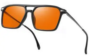 WAVE Blue Light Blocking Glasses,Gaming Glasses with Metal Frames,Computer Glasses for Eye Strain,Anti Glare