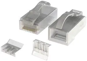 LINKUP - Snagless RJ45 Cat6 UTP Connectors | Ethernet Cat 6 8P8C Plugs | UTP Gigabit Round Cable Connector | Platinum 50 Mi Gold Plated High Performance | 100 Pack