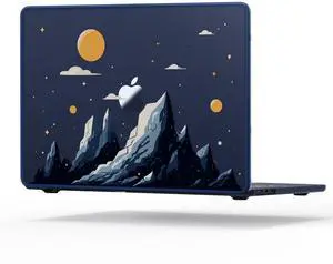 Compatible for MacBook Air 13.6 inch Case M3 M2 2024-2022 Release Model A3113 A2681, Imaginative Patterns Hard Shell Case Cover for MacBook Air M2 13 inch Case, Midnight, Sunrise